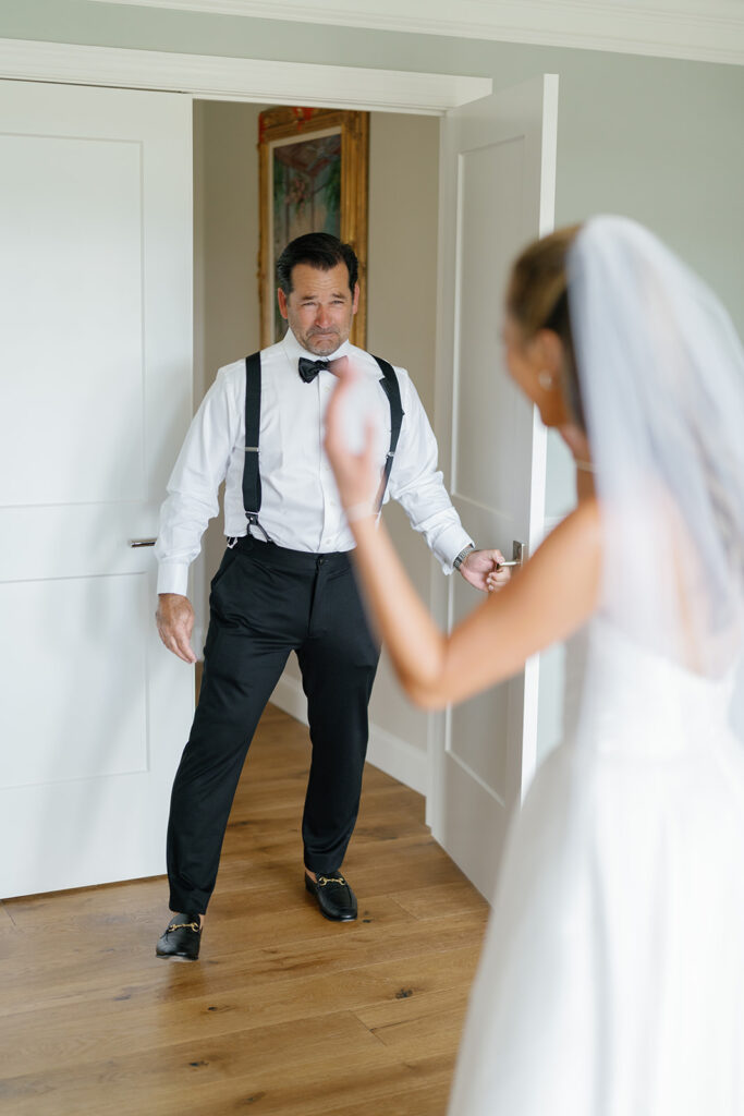 special moment between bride and her dad. 